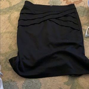 Black pencil skirt